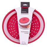 Microwave Cover for Food Collapsible Microwave Splatter Cover with Steam Vents Microwave Colander BPA Free - Assorted Colours