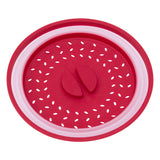 Microwave Cover for Food Collapsible Microwave Splatter Cover with Steam Vents Microwave Colander BPA Free - Assorted Colours