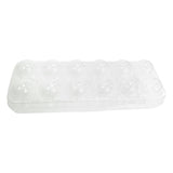 Clear Egg Storage Box | Covered 12 Egg Holder for Refrigerator | Single or Two Set | Stackable Plastic Tray | BPA-Free Transparent Container