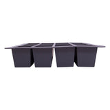 Black Silicone 12 Square Ice Cube Tray – Flexible, Easy Release Ice Cube Moulds - Perfect for Whiskey, Cocktails & Cold Drinks (12 Cubes (Square))
