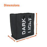 2 Section Black Double Laundry Hamper