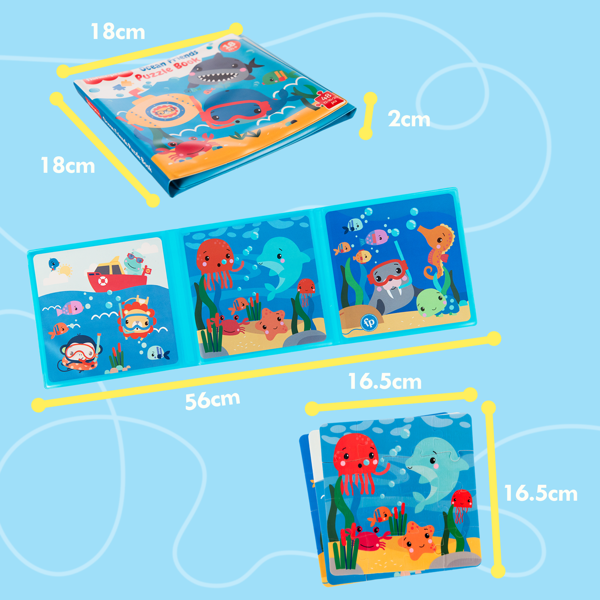 Fisher-Price Ocean Friends Puzzle Bath Book