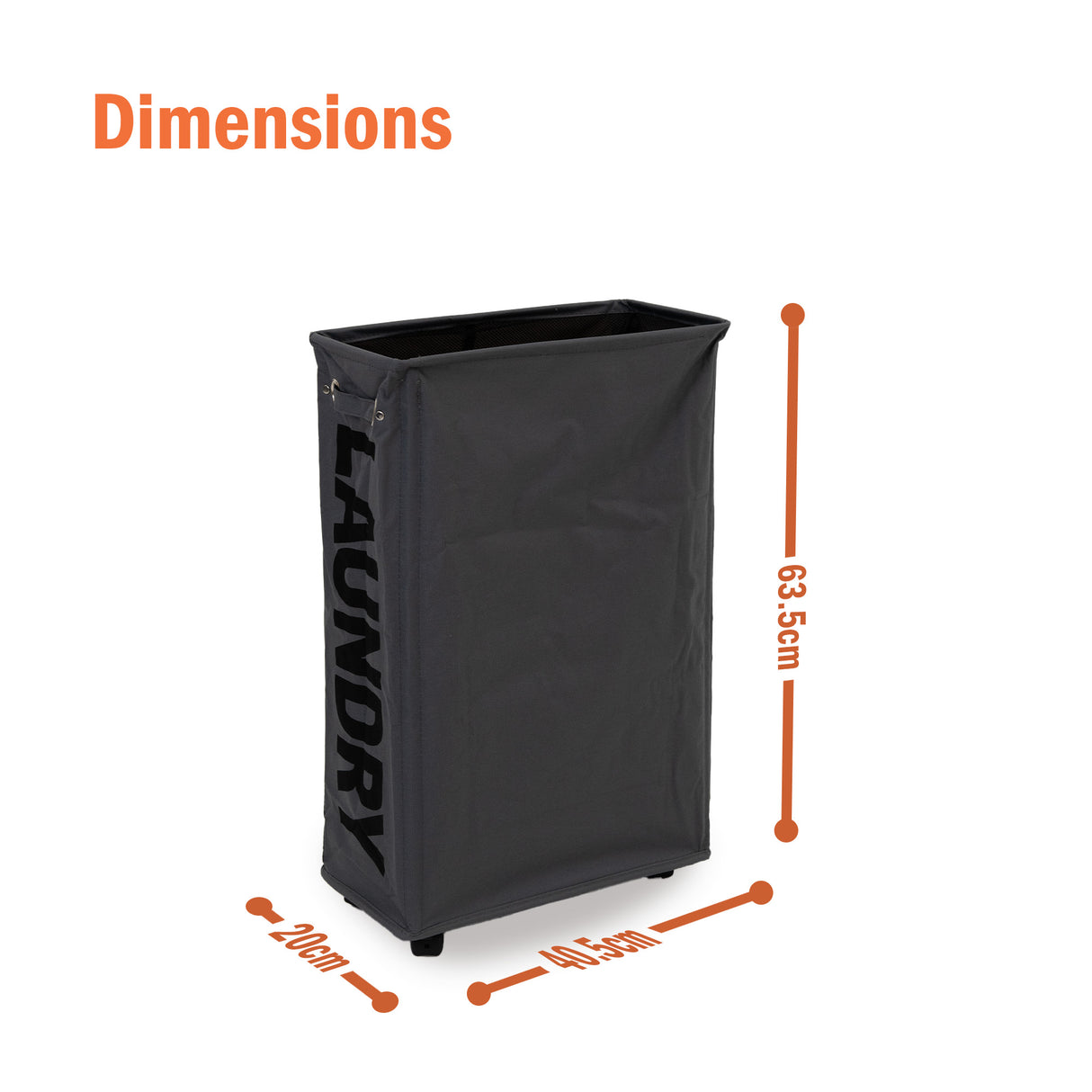 55L Laundry Tote Bag with Wheels