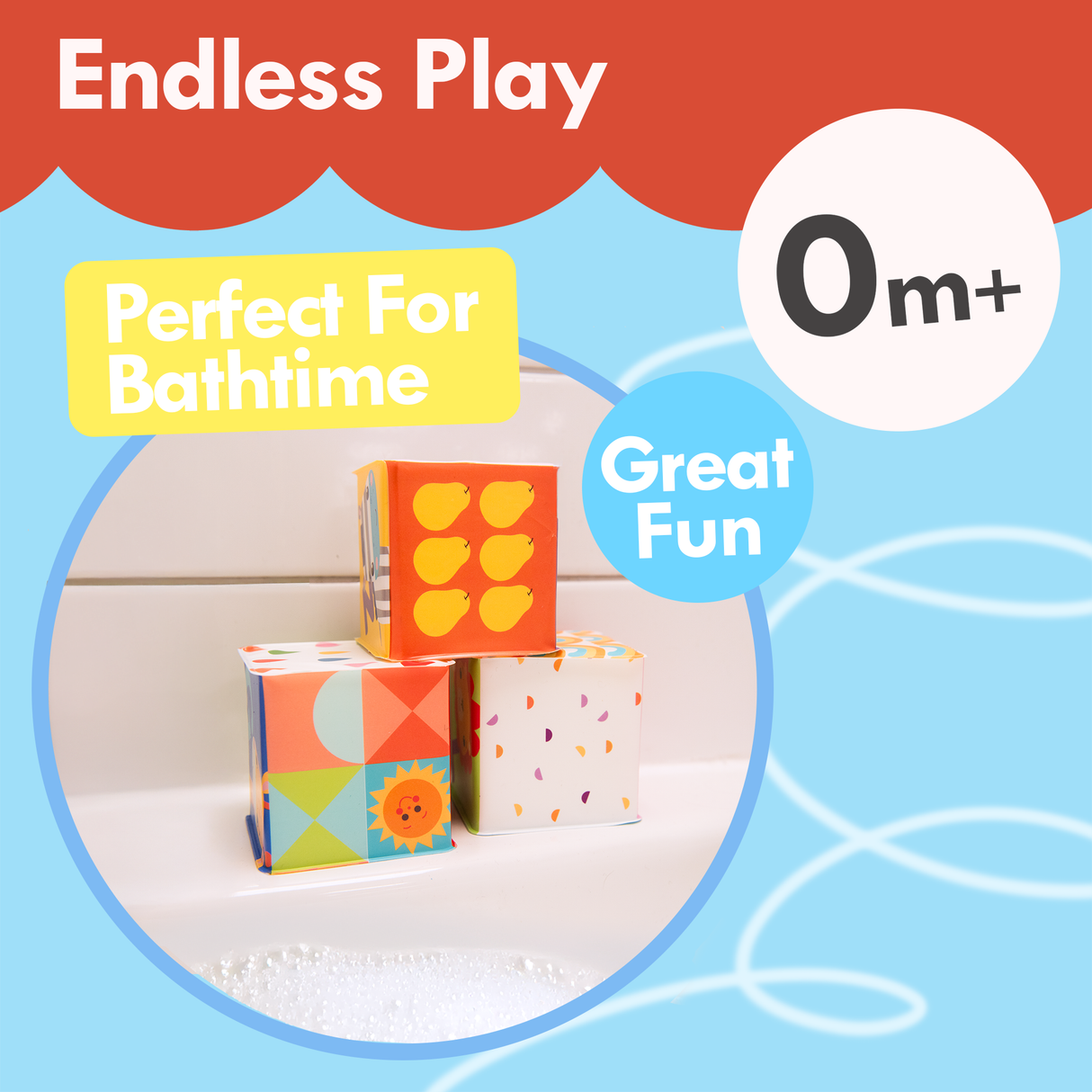 Fisher-Price Bath Blocks 6pcs