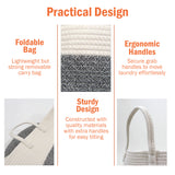 Cotton Rope Laundry Basket with Handles