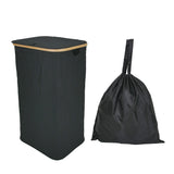 100L Bamboo Laundry Basket Storage Hamper with Removeable Inner Bag
