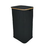 100L Bamboo Laundry Basket Storage Hamper with Removeable Inner Bag