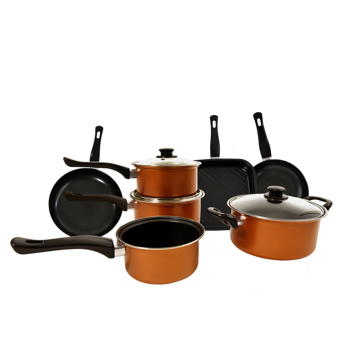 10 Piece Non Stick Pots & Pans Starter Set