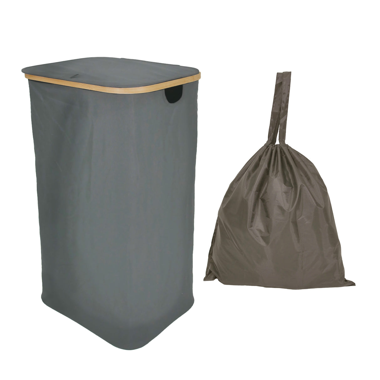 Bamboo Laundry Basket With Removeable Inner Bag