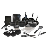 22 Piece Basic Cookware & Untensil Starter Cooking Set