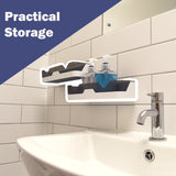 2 Wall Mounted Bathroom Shelf Organisers