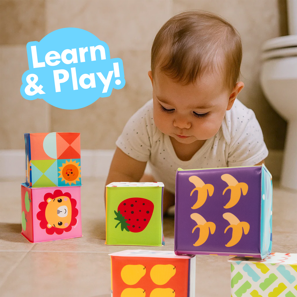 Fisher-Price Bath Blocks 6pcs