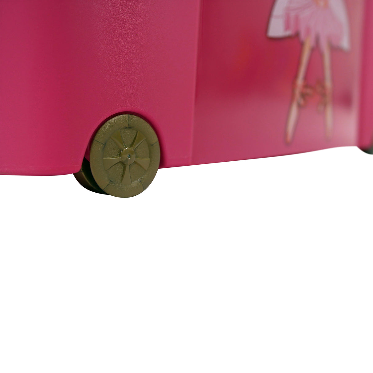 57L Princess Treasure Storage Box - Kids Toy Chest with Lid - Storage Container for Toys, Books & Clothes – Organiser for Bedroom & Playroom 60x40x42cm