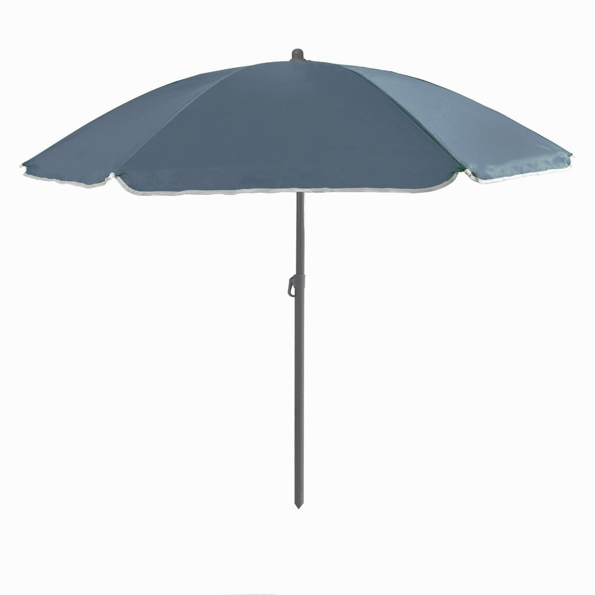 240cm (7ft 8in) Grey Parasol with Base Garden