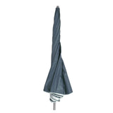 240cm (7ft 8in) Grey Parasol with Base Garden