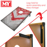 Wooden Bean Bag Toss Cornhole Game - Rustic