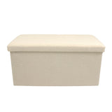 Teddy Boucle Foldable Footstool/Ottoman Storage Box