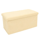 Teddy Boucle Foldable Footstool/Ottoman Storage Box
