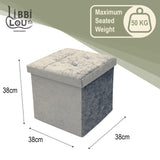 Foldable Footstool/Ottoman Storage Box