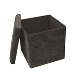 Foldable Footstool/Ottoman Storage Box