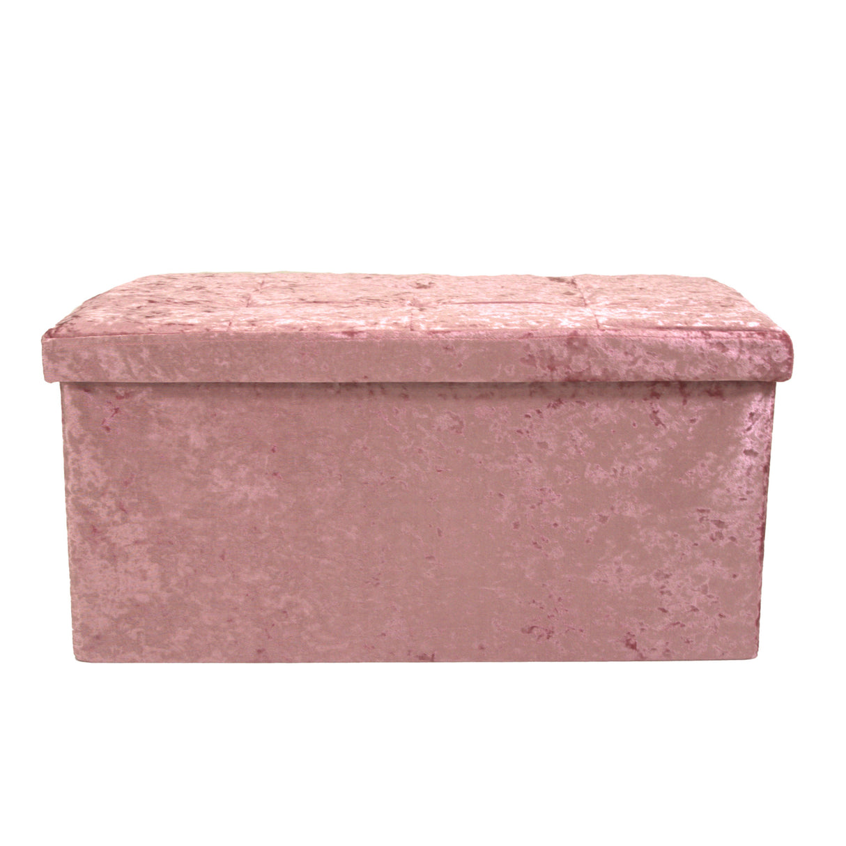 Velvet Foldable Footstool/Ottoman Storage Box
