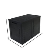 Outdoor Garden Storage Box with Lid 75x44x53cm Water Resistant Lockable Plastic Deck Box Storage Container for Cushions, Wellies, Logs, Coal & Garden Tools (170L)