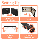 Portable 2 Section Aluminium Massage Table