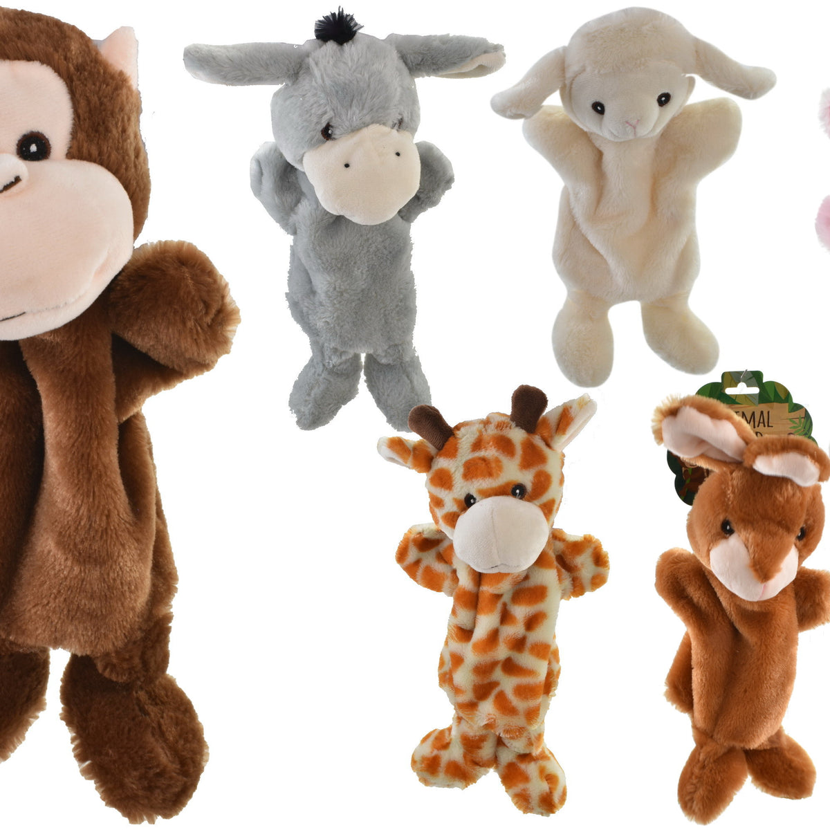 25cm Animal Hand Puppet – 1 Assorted Design – Planet Direct