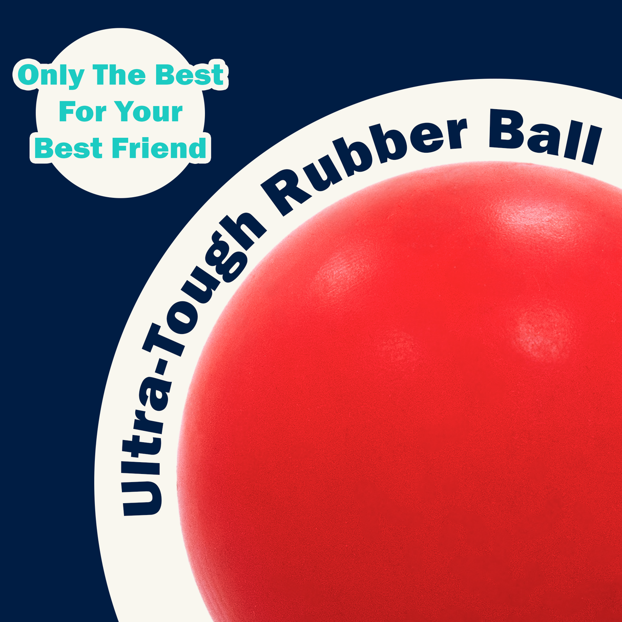 Heavy Duty Rubber Dog Ball Toy