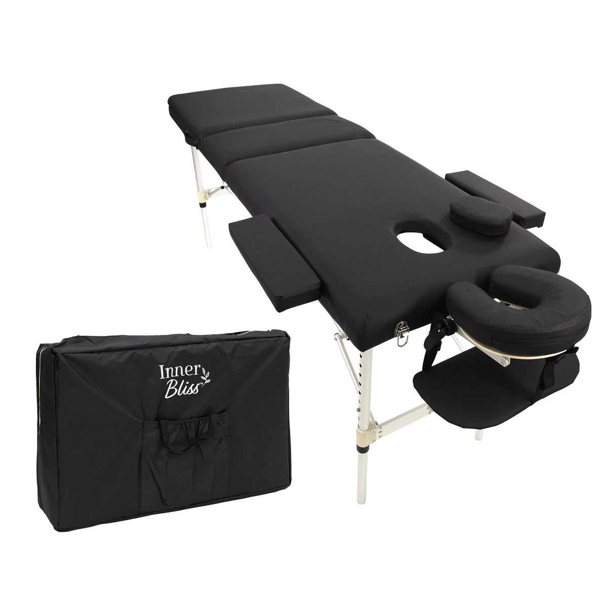 Portable 3 Section Aluminium Massage Table