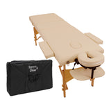 Portable 2 Section Wooden Massage Table