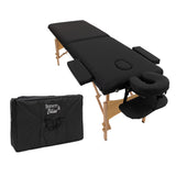 Portable 2 Section Wooden Massage Table