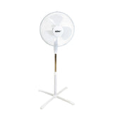 KÜHL 16" White Electric Pedestal Fan | 3 Speed Settings | 80° Oscillation | Adjustable Standing Fan | Easy to Assemble | For Home & Office
