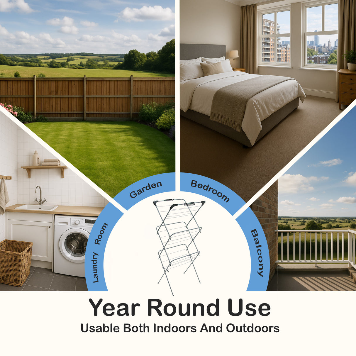 3-Tier Clothes Airer