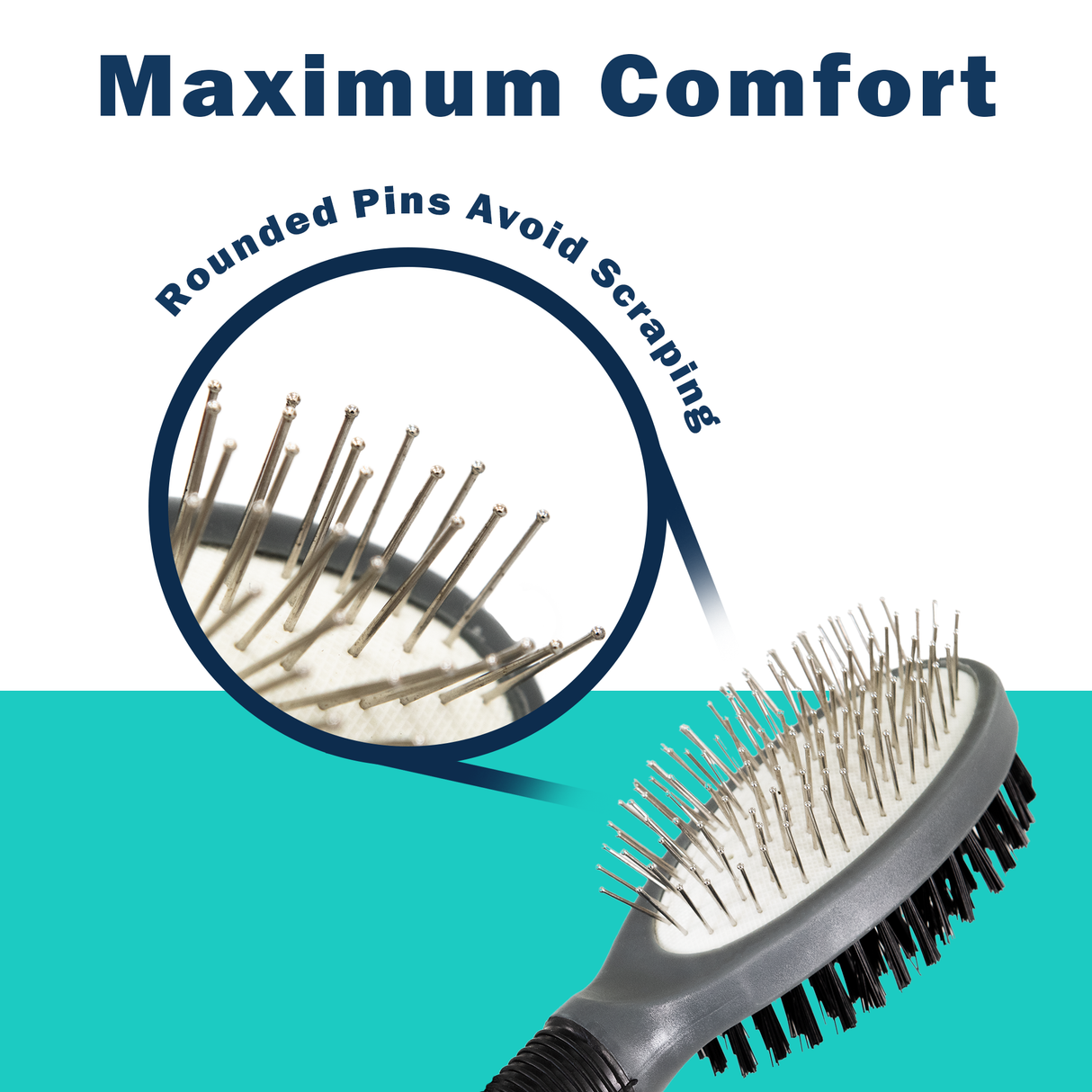 2 in 1 Dog & Cat Grooming Brush