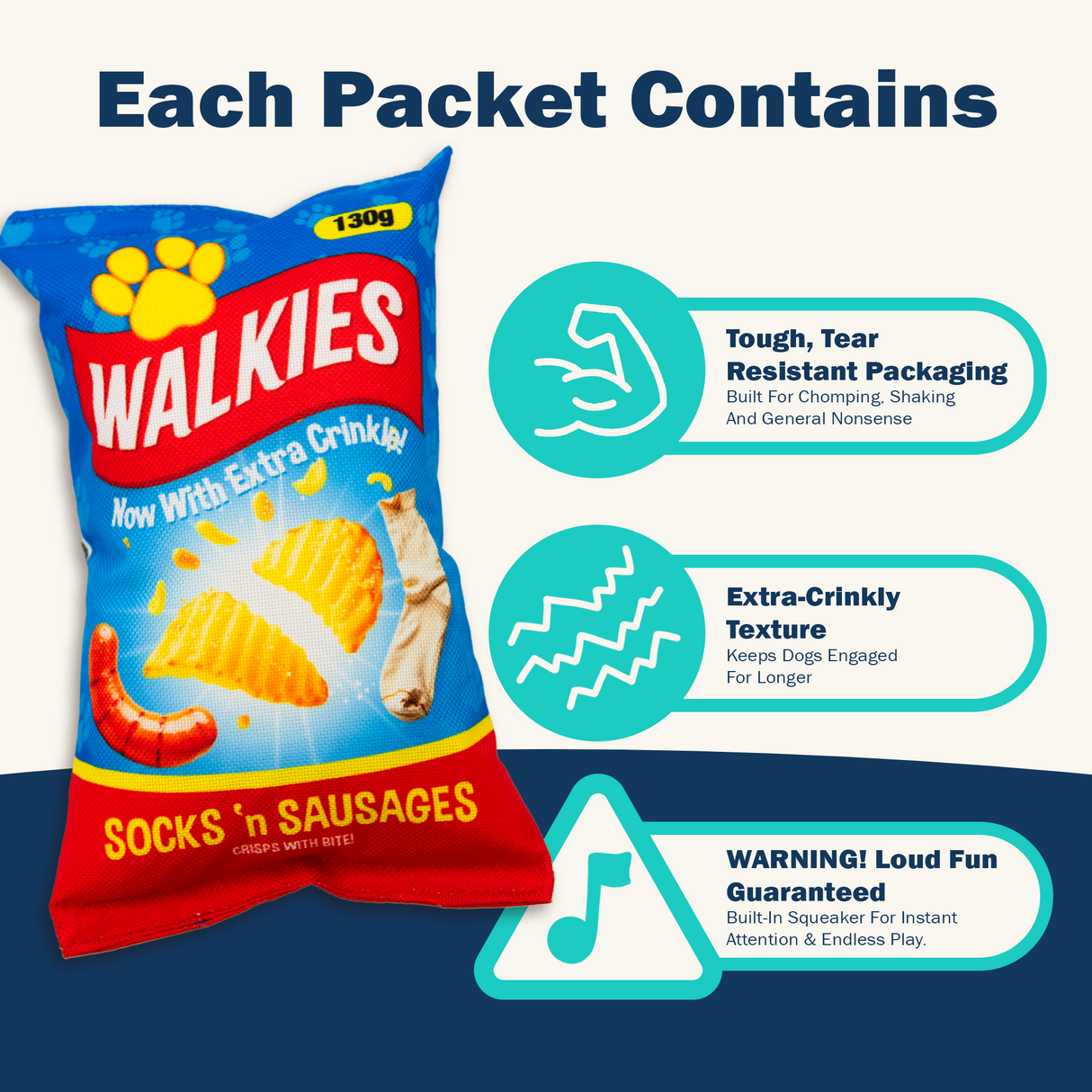 Crisp Bag Dog Toy