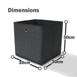Fabric Storage Cube Boxes Set of 6