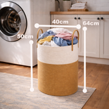 72L Soft Woven Laundry Bakset