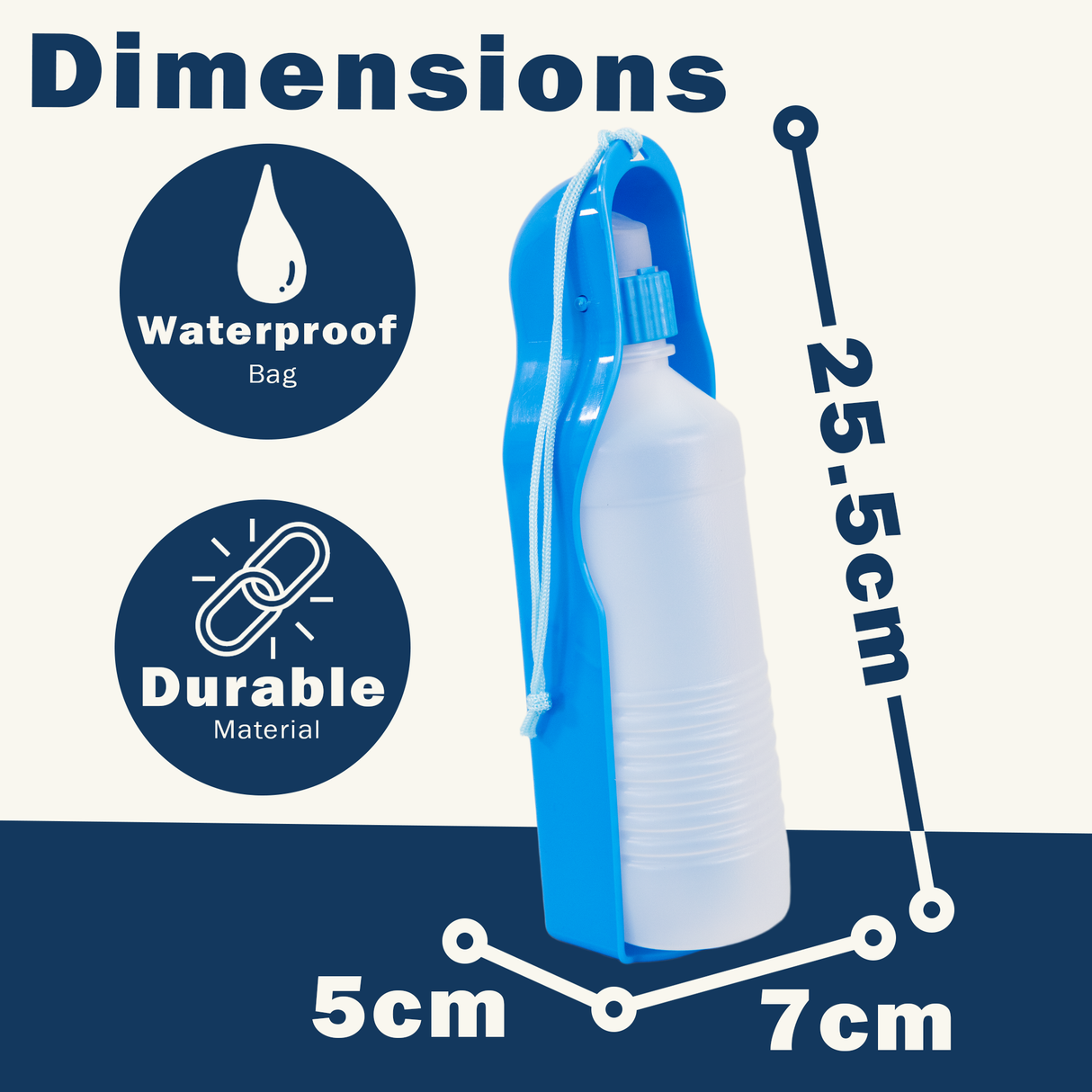 Dog Travel Water Bottle 500ml