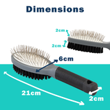 2 in 1 Dog & Cat Grooming Brush