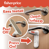 Fisher-Price White Baby Safety Door Lever Lock