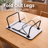 Laptop Bed Table with Foldable Legs Tablet Mobile Sofa TV Dinner Bed Table Tray Portable Breakfast Desk Stand