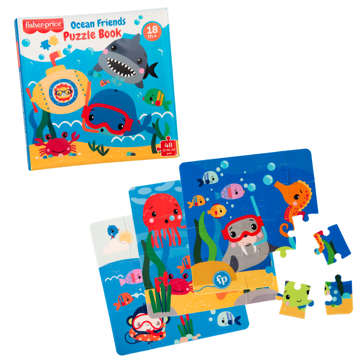 Fisher-Price Ocean Friends Puzzle Bath Book
