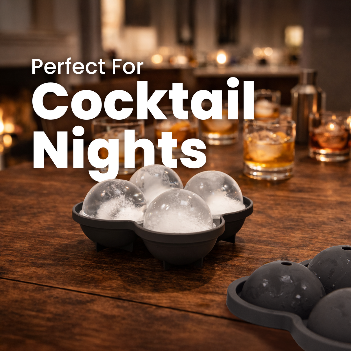 Libbi Lou Silicone 4 Circle Ice Cube Tray
