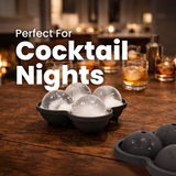Libbi Lou Silicone 4 Circle Ice Cube Tray