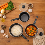 3 Piece Saucepan Set with Lids
