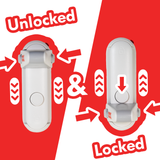 Fisher-Price White Baby Safety Door Lever Lock