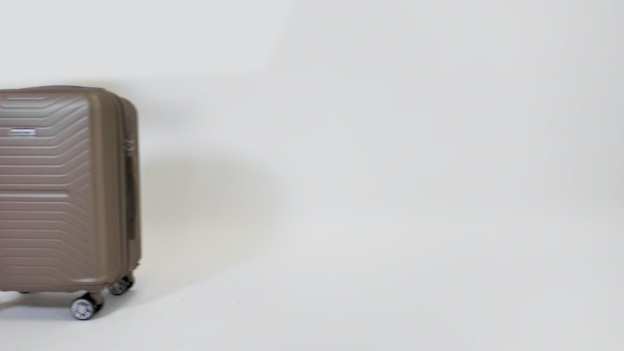 Planet Direct Suitcase (51x35x23cm) Lightweight ABS Hard Shell 4 Detachable Spinner Wheels Luggage Bag