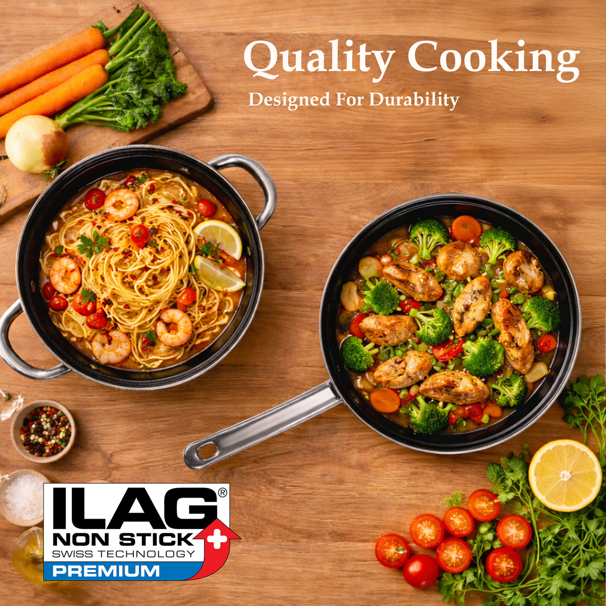 9 Piece Non-Stick Cookware Set
