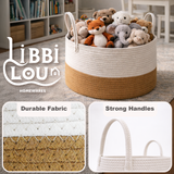 Cotton Rope Storage Basket with Handles